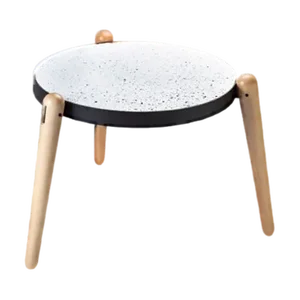 Marble, Steel and Wood Tris Coffee Table by Luca Maci for Kimano
