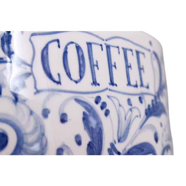 Ceramic Mancioli Italian Ceramic Kitchen Cannisters, Set of 3 For Sale - Image 7 of 9