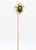 Signed Krementz 14k Gold & Nephrite Jade Cabochon Art Deco Stickpin For Sale - Image 4 of 13