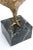 Vintage Molten Bronze and Green Variegated Marble Abstract Sculpture Signed by Gerber 1973 For Sale - Image 9 of 9