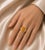 Art Deco Late 20th Century 14K Yellow Gold Huge Orange Citrine Diamond Designer Ring, Size 7 For Sale - Image 3 of 3
