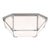 Suzanne Kasler for Visual Comfort Signature Morris Large Flush Mount in Polished Nickel with White Glass For Sale