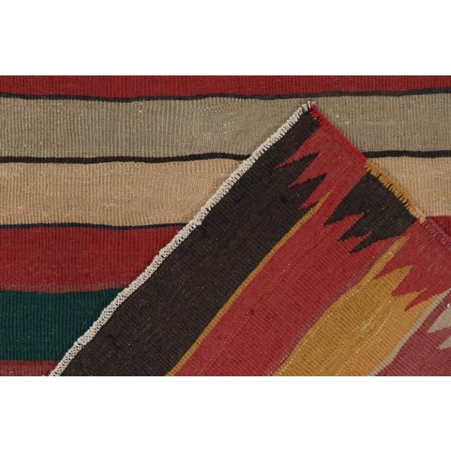 Textile Vintage Shahsavan Persian Kilim Rug in Polychromatic Stripes by Rug & Kilim For Sale - Image 7 of 7