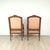 Pair of Louis XVI–Style Walnut/Beech Part Gilt Armchairs With Aubusson Tapestry Upholstery For Sale - Image 4 of 12