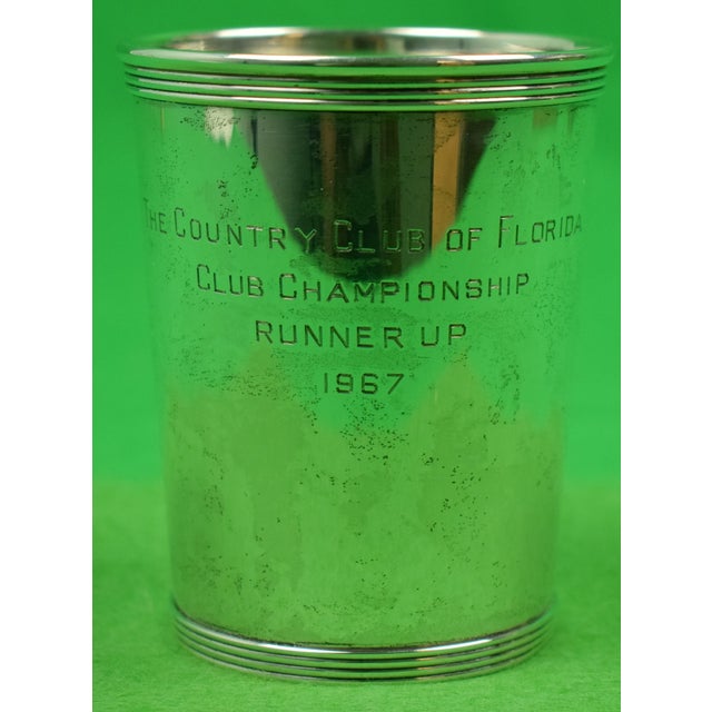 Traditional 1967 The Country Club of Florida Sterling Mint Julep Cup For Sale - Image 3 of 5