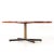 Florence Knoll Style Mid Century Rosewood and Brass Dining Table For Sale - Image 9 of 11