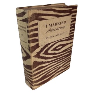 1940 1st Edition I Married Adventure Book, Zebra For Sale