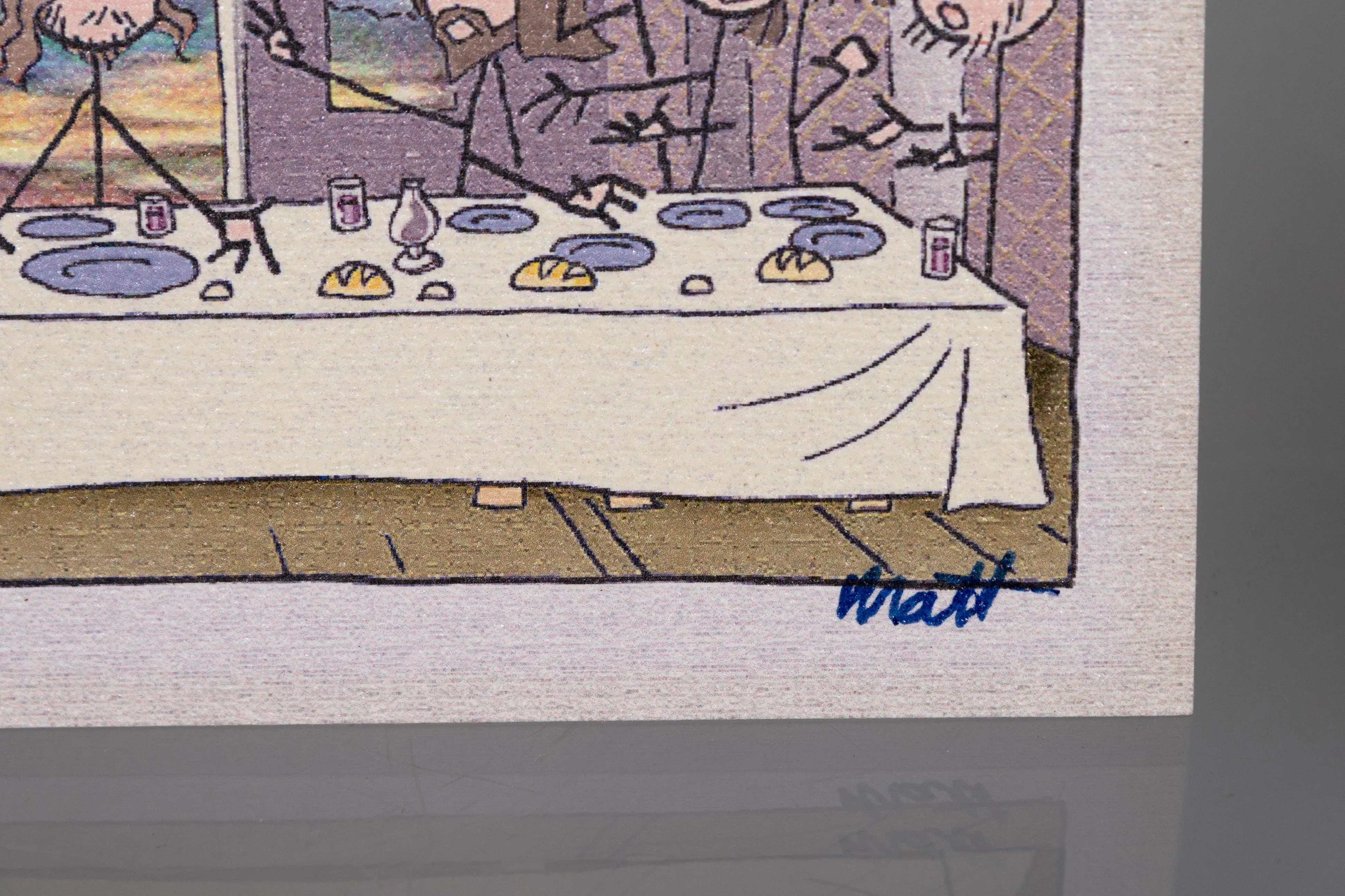 Matt Feazell Signed Leonardo DaVinci's the Last Supper Stick