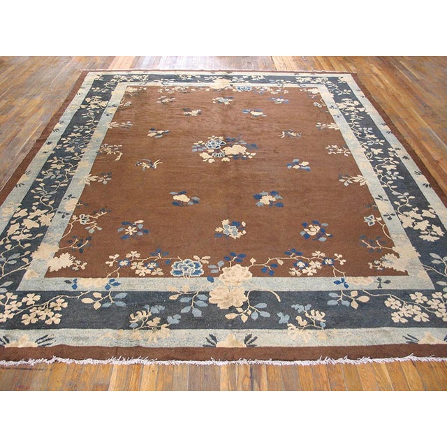 Antique Chinese Peking rug, size: 9'0"x 11'6". Antique Chinese - Peking Room Size Wool Rug, Country of Origin: China,...