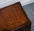 Animal Skin Vintage Hand-Dyed Brown Leather Lockable Storage Trunk For Sale - Image 7 of 16