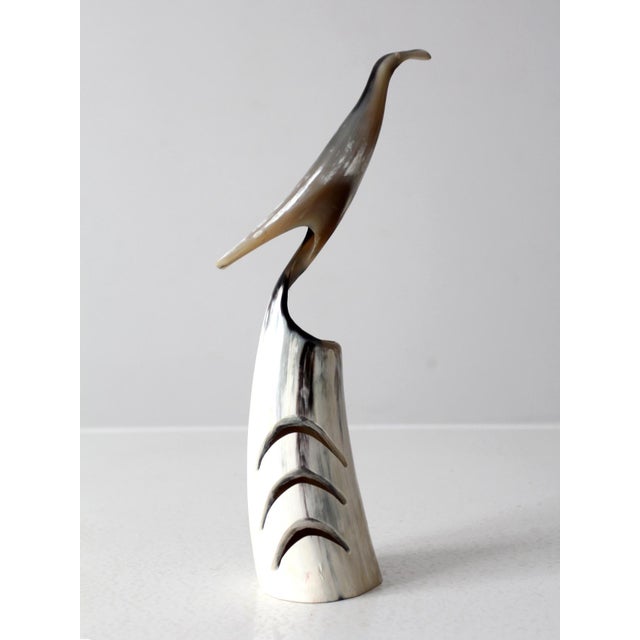 Mid 20th Century Vintage Polished Bird Sculpture For Sale - Image 5 of 11