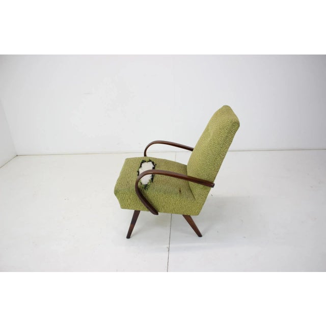 Beech Armchair attributed to Jaroslav Smidek for Ton, Czechoslovakia, 1960s For Sale - Image 4 of 11