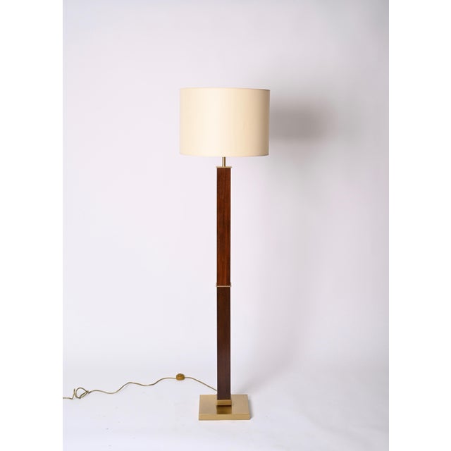 Mid-Century Italian Wood and Steel Floor Lamp from Zonca Voghera, 1980s For Sale - Image 14 of 18