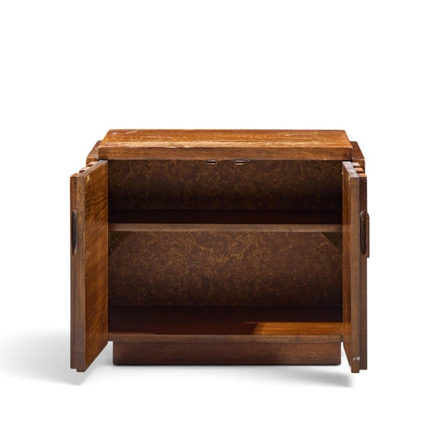 Lane Staccato Brutalist Mid Century Walnut Nightstand For Sale In Chicago - Image 6 of 7