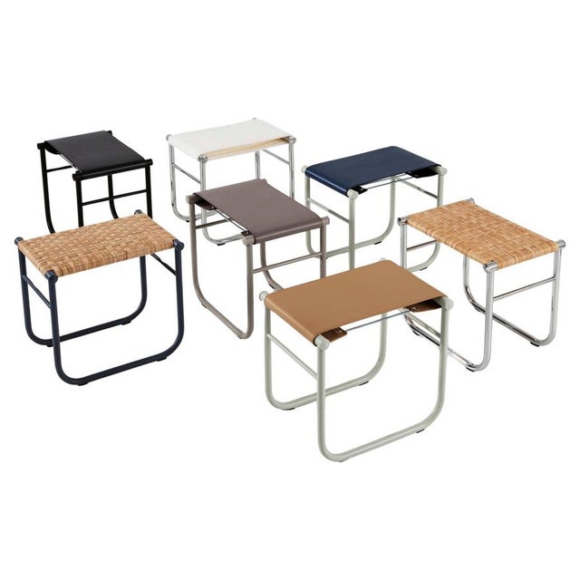 Model 9 Stools by Charlotte Perriand for Cassina, Set of 7 For Sale - Image 14 of 14