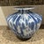 1990s 1990s Maestri Vetrai Hand Blown Art Glass Blue White With Silver Sparkles Vase For Sale - Image 5 of 6