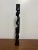 Folk Art Vintage Hand-Carved Dark Wood Figural Candlestick, 12 Inch For Sale - Image 3 of 10