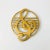 A vintage brass trivet with a treble clef design. Raised feet on the bottom. Perfect for keeping hot dishes off of...