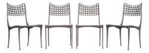 Set of Four Dan Johnson Brown Jordan Sol Y Luna Dining Chairs