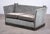 A beautiful example of the traditional Knole sofa, featuring grey/green velvet upholstery and floral-patterned, reversible...