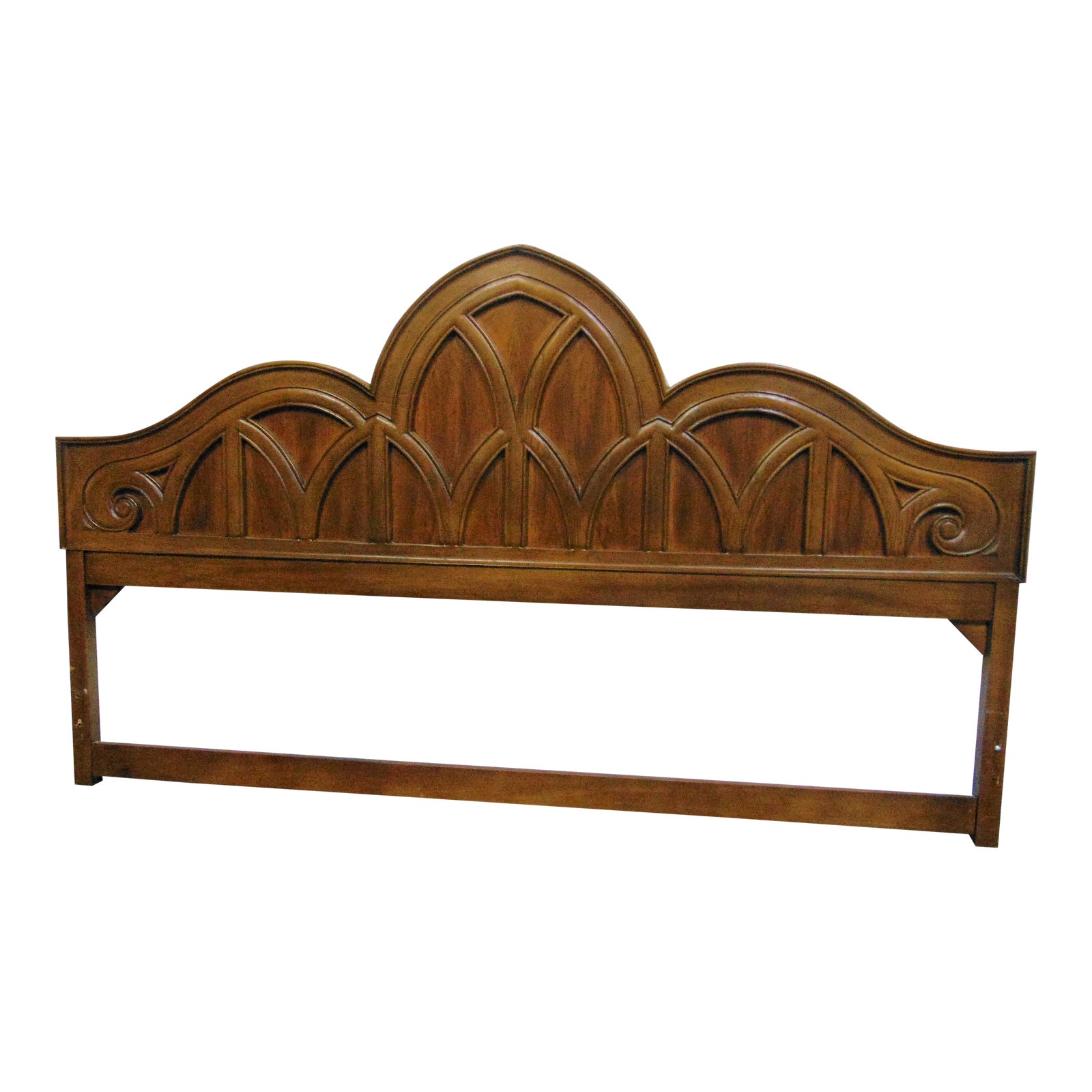 Gothic Style Oak Kingsize Headboard Chairish