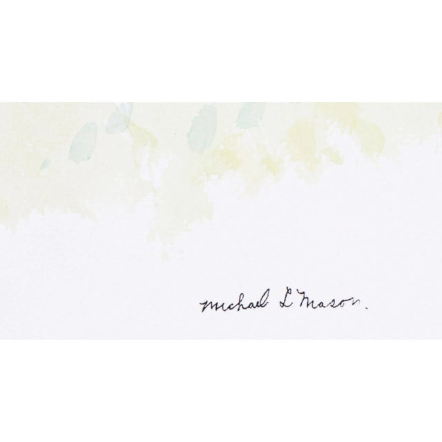 Abstract Sunny Arched Abstract 1963 Watercolor For Sale - Image 3 of 4