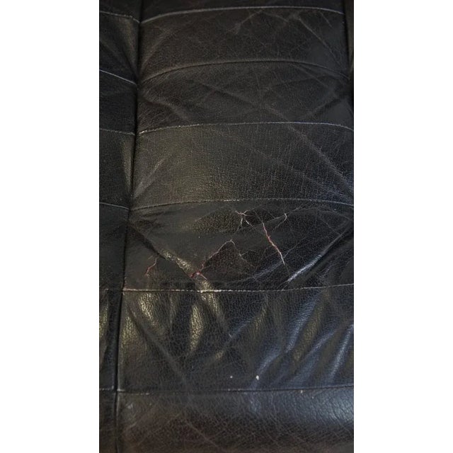 Grey Leather Modular Sofa, 1970s, Set of 2 For Sale - Image 9 of 15