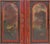 Red 19th C. Continental Painted Slant-Front Secretary With Figural Scenes For Sale - Image 8 of 8