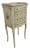 French Shabby Chic Painted Tall Narrow Nightstand Side End Table 6327 For Sale