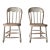 Pair of Primitive American Spindle Back Side Chairs For Sale