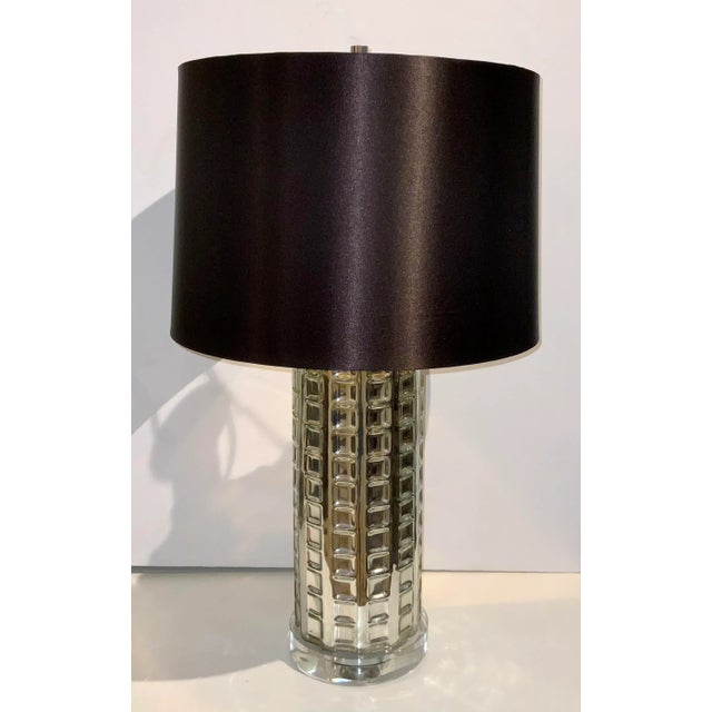 Currey & Co. Modern Nickel and Chocolate Capella Table Lamp For Sale In Atlanta - Image 6 of 6