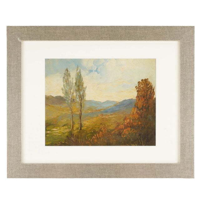1920s Set of Three Oil on Board Landscapes, 1900-25 For Sale - Image 5 of 12