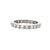 Metal Platinum 1.10 Carats Natural Diamond Eternity Band, Size 7.25 For Sale - Image 7 of 8