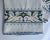 Mid 20th Century Vintage Pair Embroidered Blue & White Linen "Griffin" Hand Towels For Sale - Image 5 of 12