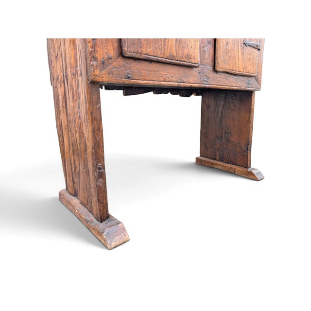 Two-Door Chestnut Wood Cabinet from the Late 17th Century - Tuscany, Italy For Sale - Image 10 of 16