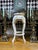 1980s Chinoiserie Mother-of-Pearl Inlaid Tall Stool or Side Table With Glass Top, 25" For Sale - Image 4 of 17