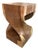 Andrianna Shamaris Sculptural Suar Wood Side Table or Pedestal For Sale