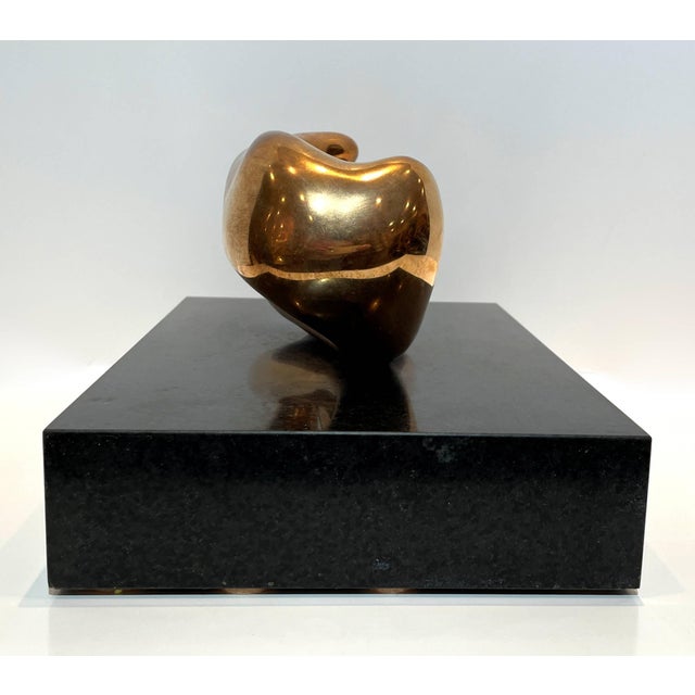 Abstract Late 20th Century Polished Bronze Abstract Figural Sculpture For Sale - Image 3 of 9
