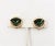Vintage 1950s Signed Napier Faux-Emerald Clip Earrings - 2 Pieces For Sale In Philadelphia - Image 6 of 9