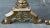 Mid 20th Century Pair of French Style Brass Andirons With Fleur De Lis For Sale - Image 5 of 11