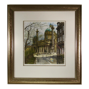 Robert Kasimir Saint Charles'S Church (Wien Kariskirche) C.1970 Original Print