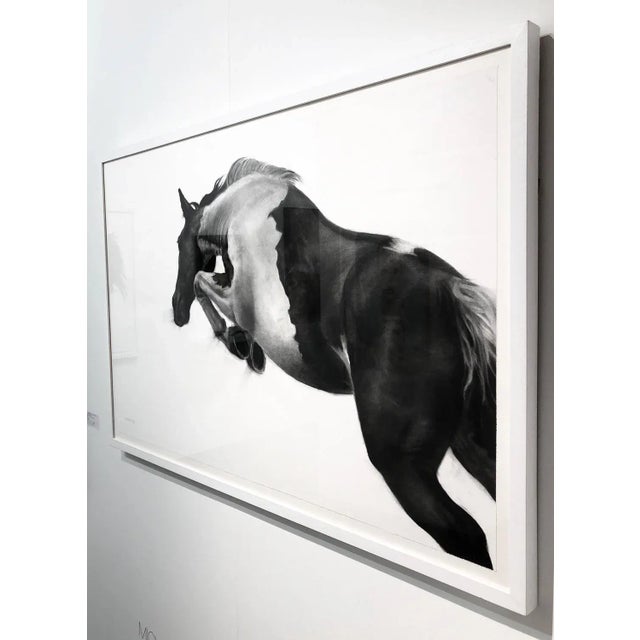 This is a beautiful and unique charcoal on paper drawing. The fabriano paper is a high quality watercolour grade set in a...