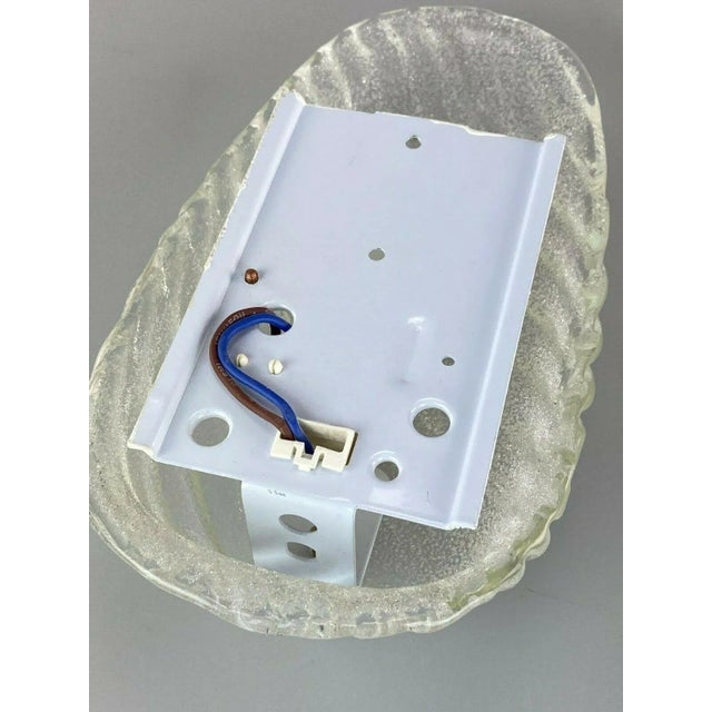 Ice Glass Wall Lamp, 1960s For Sale - Image 8 of 9