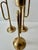 Brass Vintage Brass Tabletop Collection: Trumpet & Reindeer Taper Holders - Set of 5 For Sale - Image 8 of 9