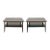 Set of Mid-Century Oak Coffee Tables in Espresso, C. 1950s For Sale