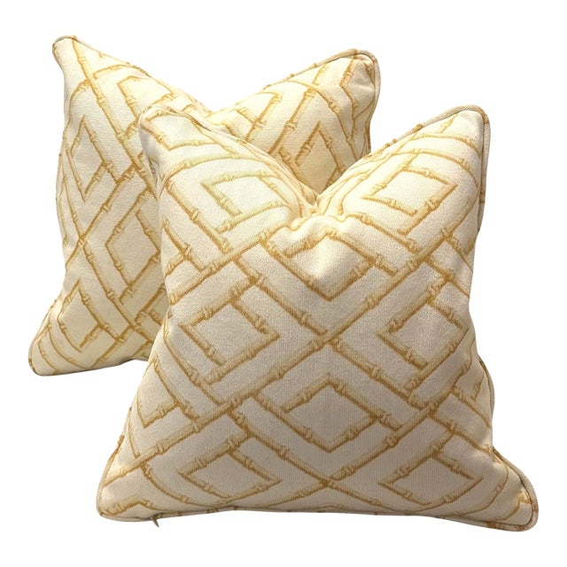 Vintage Scalamandré Pillows - A Pair For Sale