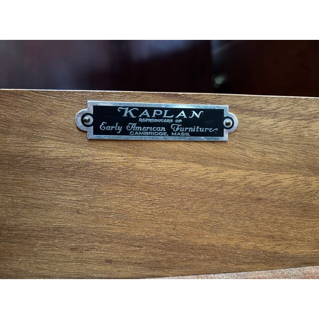 Mid Century Kaplan Furniture Mahogany Queen Anne Highboy Chest on Chest Dresser For Sale - Image 18 of 18