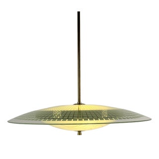 Mid-Century Modern Italian UFO Pendant Lamp by Pietro Chiesa for Fontana Arte, 1950s For Sale