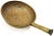 Antique American Primitive Hand Made Brass Cheese Making Curds Colander For Sale - Image 13 of 13