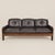 1970s 1970s Danish Modern Oak & Leather Three-Piece Living Room Suite in the Style of Esko Pajamies' Bonanza Collection For Sale - Image 5 of 5